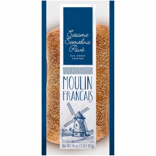 Moulin Francais™ Sesame Semolina Pave Bread Perspective: front