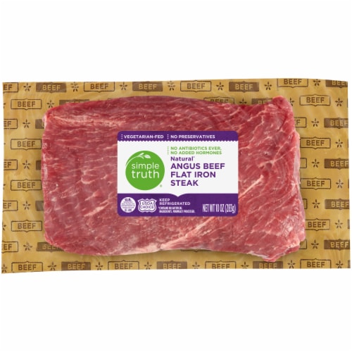 Simple Truth™ Natural Angus Beef Flat Iron Steak Perspective: front