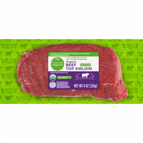 Simple Truth Organic® Grass Fed Beef Top Sirloin Perspective: front