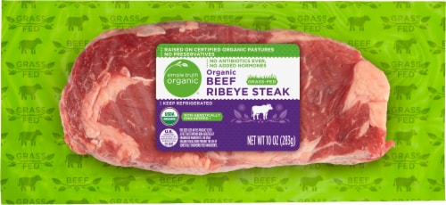 Simple Truth Organic™ Grass Fed Beef Ribeye Steak Perspective: front