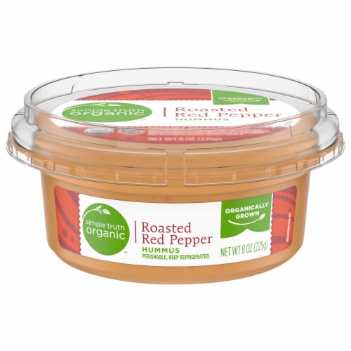 Simple Truth Organic™ Roasted Red Pepper Hummus Perspective: front