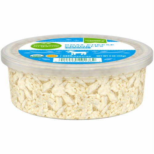 Simple Truth Organic™ Original Goat Cheese Crumbles Perspective: front