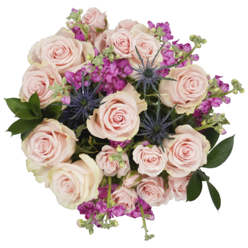 Bloom Haus™ Classic Rose Bouquet - Pink Perspective: front