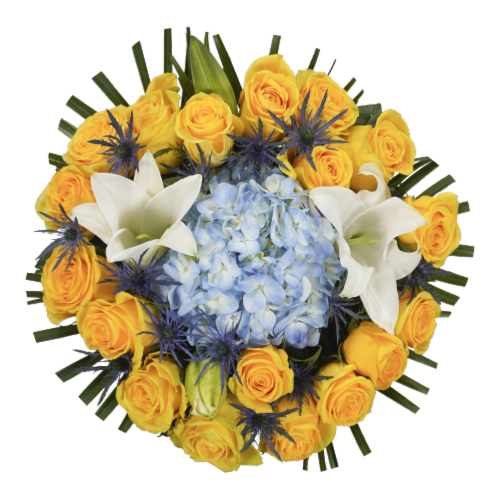 Bloom Haus 18 Plus Rose Bouquet - Yellow Perspective: front