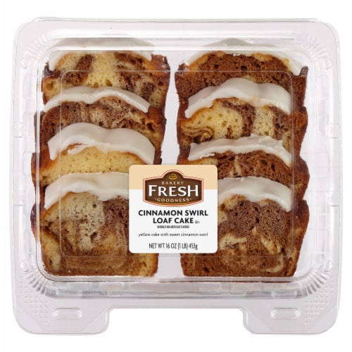 Bakery Fresh Goodness Sliced Cinnamon Loaf Cake Perspective: front