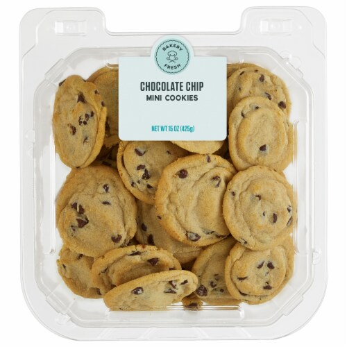 Bakery Fresh Mini Chocolate Chip Cookies Perspective: front