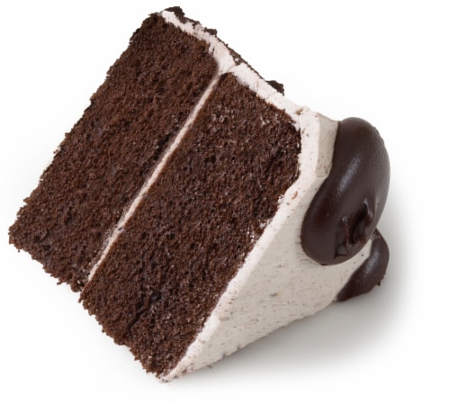 Bakery Fresh Cookies N Creme Cake Slice Perspective: front