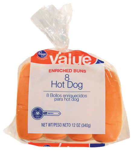 Kroger® Value Hot Dog Buns Perspective: front