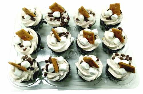 Bakery Fresh Goodness Cupcakes with Whipped Icing Perspective: front