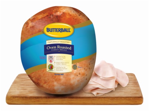 Butterball Oven Roasted Turkey Breast Fresh Sliced Deli Meat Perspective: front