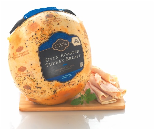 Private Selection™ Grab & Go Oven Roasted Turkey Breast Fresh Sliced Deli Meat Perspective: front