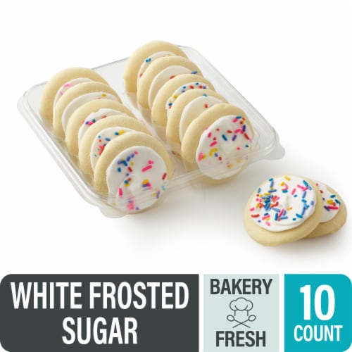 Bakery Fresh Goodness White Frosted Sugar Cookies Perspective: front