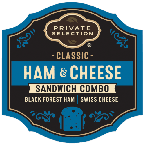 Private Selection® Grab & Go Classic Ham & Cheese Sandwich Combo Fresh Sliced Deli Meat Perspective: front