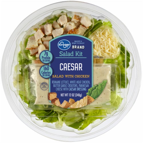 Kroger® Chicken Caesar Salad Kit Perspective: front