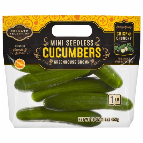 Fresh Organic English Seedless Cucumbers, Mexico, 1 Count - Greenery