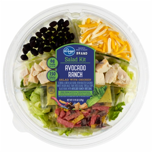 Kroger® Avocado Ranch with Chicken Salad Bowl Kit Perspective: front