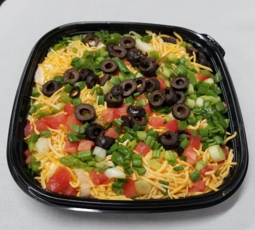 Taco Dip Platter Perspective: front