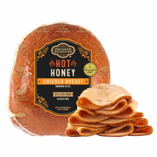 Private Selection® Hot Honey Chicken Breast Fresh Sliced Deli Meat Perspective: front