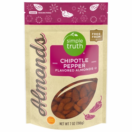 Simple Truth® Chipotle Pepper Flavored Almonds Bag Perspective: front