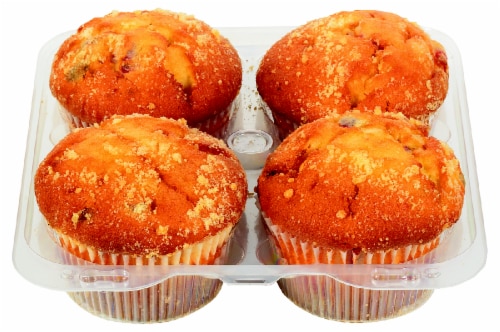 King Soopers® City Market® Cranberry Orange Muffins 4 Count Perspective: front