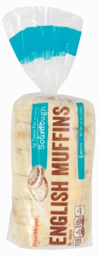 Fred Meyer® Sourdough English Muffins 6 Count Perspective: front