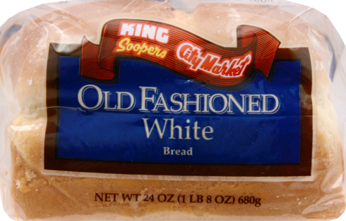 King Soopers Old Fashion White Bread Perspective: front
