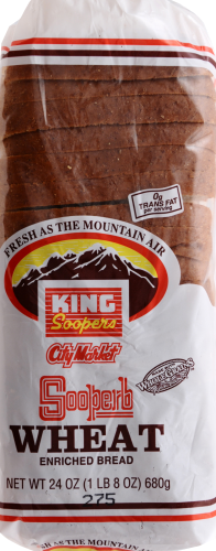 King Sooper's Wheat Bread Perspective: front