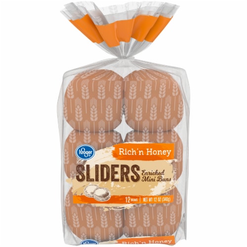 Kroger® Rich 'N Honey Sliders Mini Buns Perspective: front