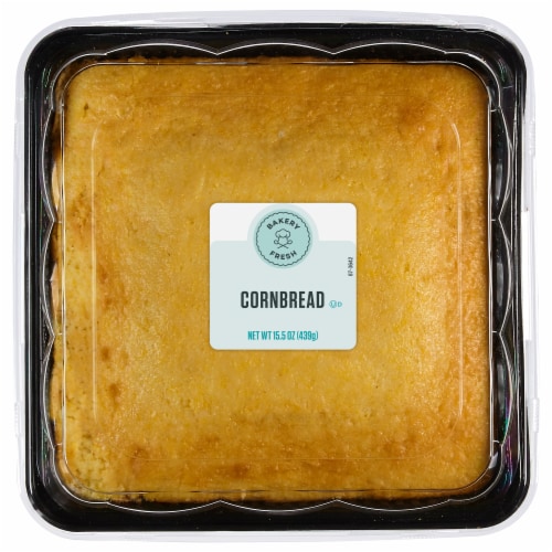 Bakery Fresh Cornbread Square Perspective: front