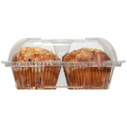 Bakery Fresh Lemon Blueberry Muffins Perspective: front
