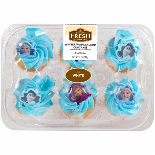 Bakery Fresh Goodness Winter Wonderland White Cupcakes Perspective: front