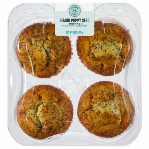 Bakery Fresh Lemon Poppyseed Muffins