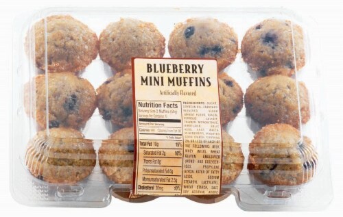Bakery Fresh Goodness Mini Blueberry Muffins Perspective: front