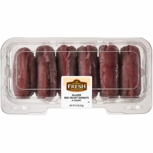Bakery Fresh Goodness Donuts Red Velvet Glazed Perspective: front