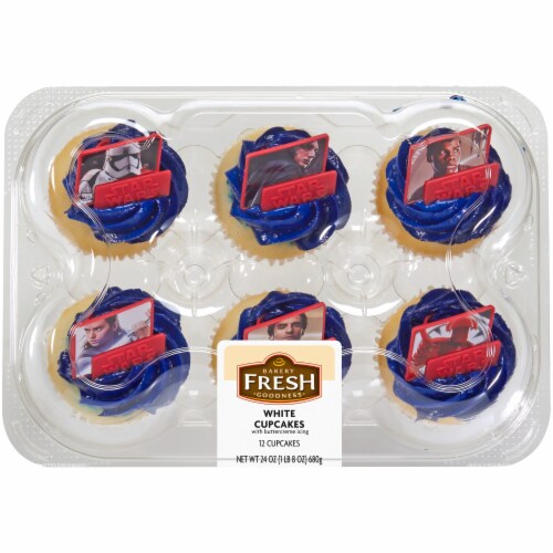 Bakery Fresh Goodness Patriotic White Cupcakes Perspective: front