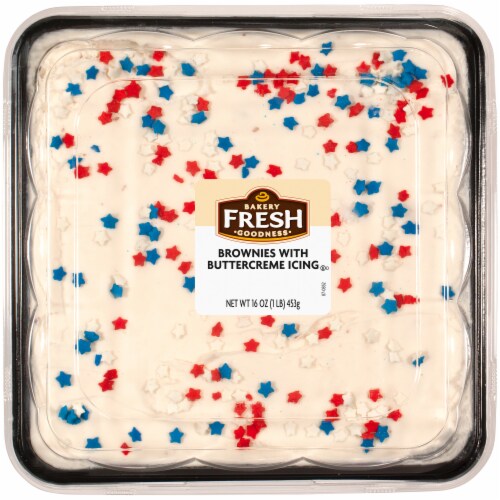 Bakery Fresh Goodness Brownies with Buttercreme Icing, 16 oz - Kroger
