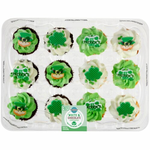 Bakery Fresh Goodness St. Patrick's Day Cupcakes Perspective: front