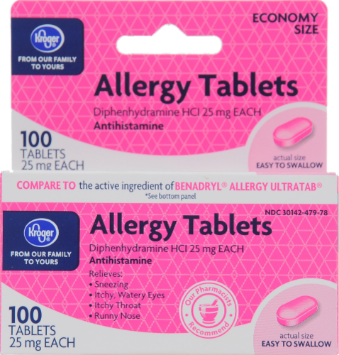 Kroger® Allergy Tablets Perspective: front