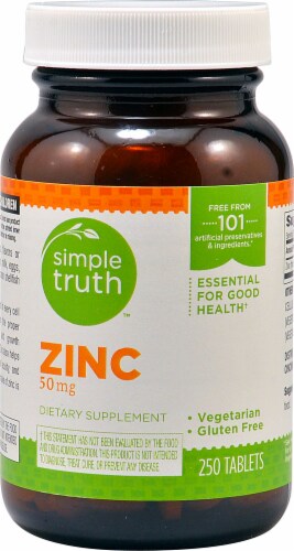 Simple Truth™ Zinc Tablets 50 mg Perspective: front