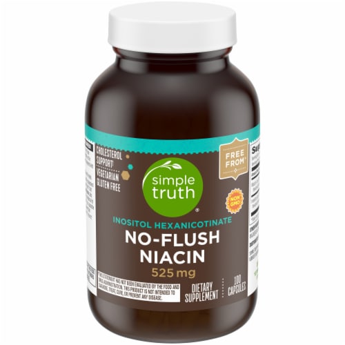 Simple Truth® No-Flush Niacin Capsules 525mg 100 Count Perspective: front