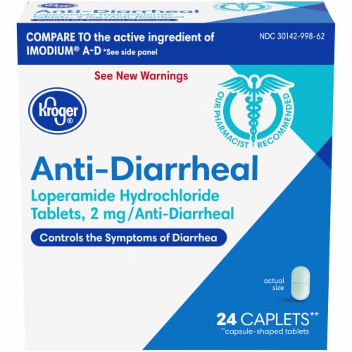 Kroger® Anti-Diarrheal Caplets Perspective: front