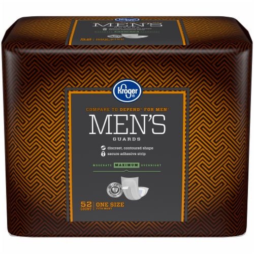 Kroger® Maximum Absorbency Guards for Men Perspective: front