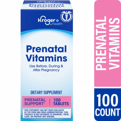 Kroger® Prenatal Vitamin Tablets 100 Count Perspective: front