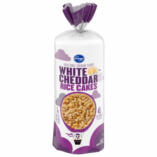 Kroger® White Cheddar Rice Cakes Perspective: front