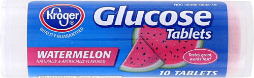 Kroger® Watermelon Glucose Tablets Perspective: front