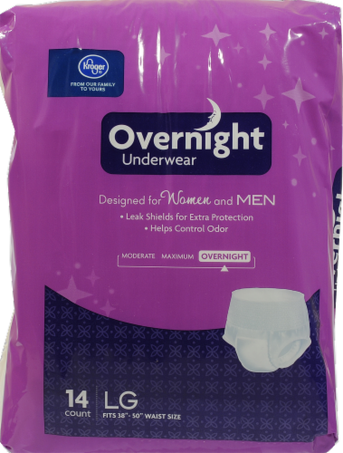 Kroger® Large Overnight Underwear Perspective: front