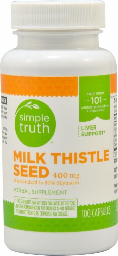 Simple Truth™ Milk Thistle Seed 400 mg Perspective: front