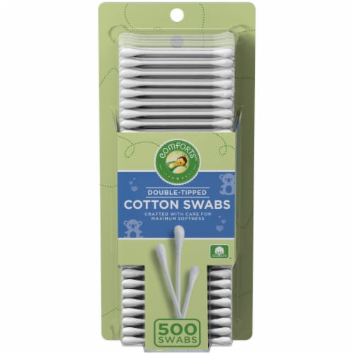 Comforts™ Double-Tipped Cotton Swabs Perspective: front