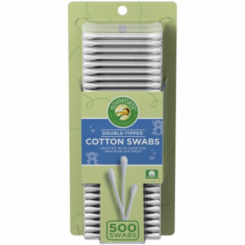 Comforts™ Double-Tipped Cotton Swabs Perspective: front