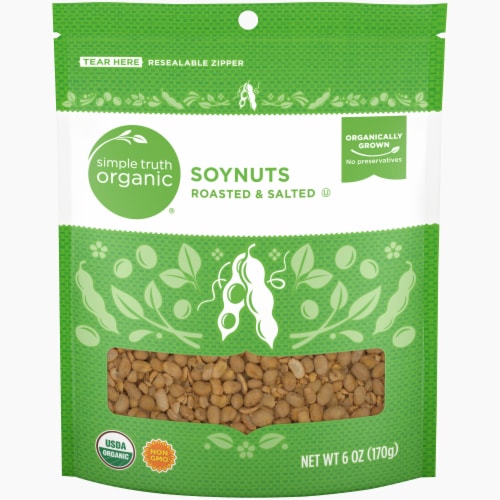 Simple Truth Organic® Roasted & Salted Soynuts Perspective: front